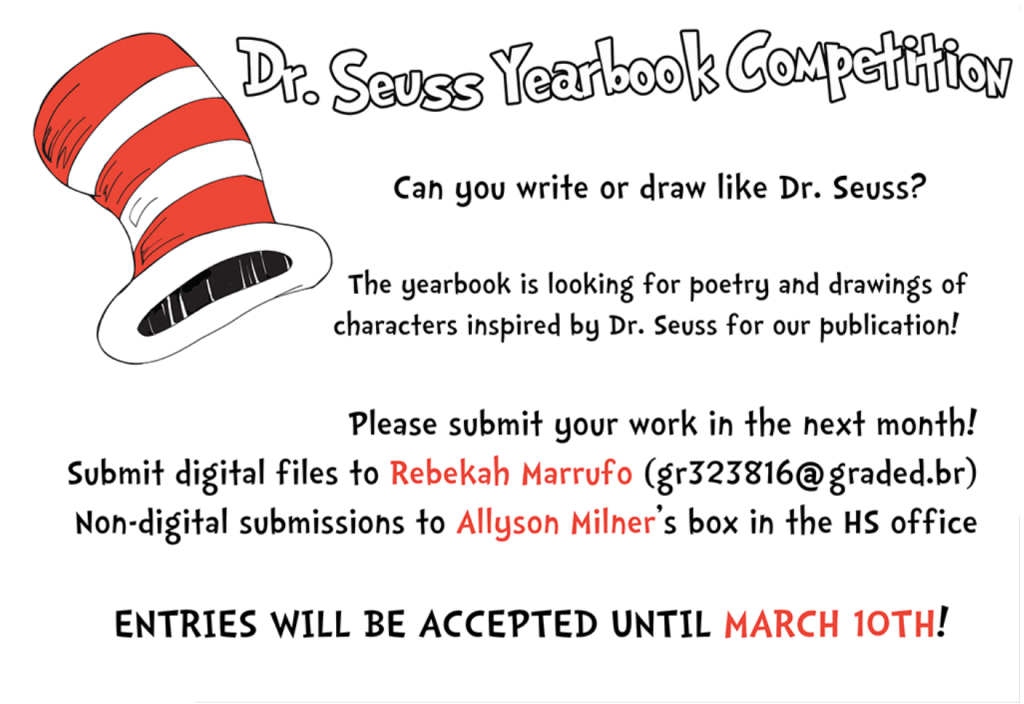 Dr. Seuss yearbook competition
