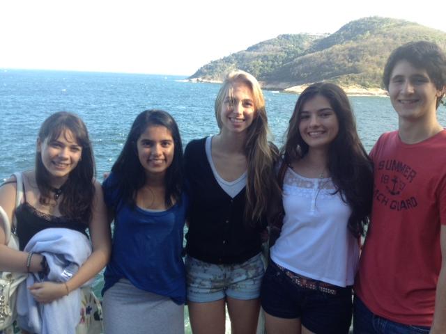 Graded seniors at a beach in Rio de Janeiro.