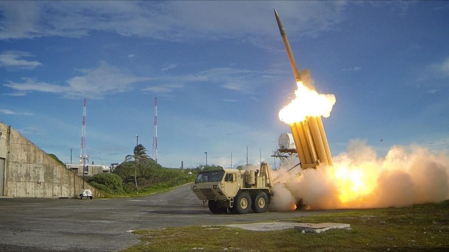 A THAAD interceptor, part of American and South Korean defenses; Source: Wikimedia Commons